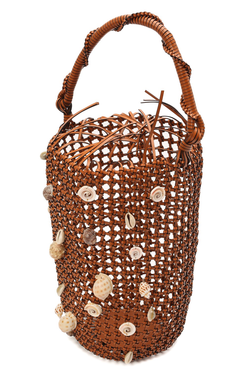 Женская сумка mesh bucket loewe x paula's ibiza LOEWE коричневого цвета по цене 191500 руб., арт. A546W52X02 | Фото 4 Женская сумка mesh bucket loewe x paula's ibiza LOEWE коричневого цвета, арт. A546W52X02 | Фото 4 (Сумки-технические: Сумки через плечо, Сумки top-handle; Материал: Натуральная кожа, Растительное волокно; Ремень/цепочка: На ремешке; Размер: large)