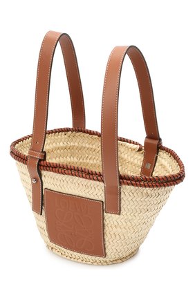 Женская сумка basket small loewe x paula's ibiza LOEWE бежевого цвета по цене 36800 руб., арт. A223S93X17 | Фото 5 Женская сумка basket small loewe x paula's ibiza LOEWE бежевого цвета, арт. A223S93X17 | Фото 5 (Ошибки технического описания: Нет ширины; Сумки-технические: Сумки top-handle; Материал: Растительное волокно; Размер: small)
