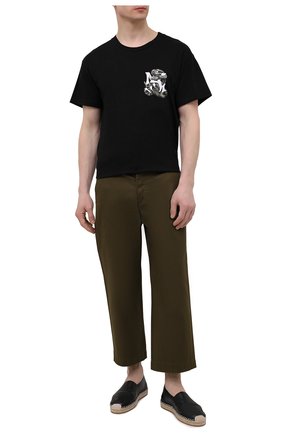 Мужские кожаные эспадрильи VALENTINO черного цвета по цене 45050 руб., арт. VY0S0923/BEF | Фото 2 Мужские кожаные эспадрильи VALENTINO черного цвета, арт. VY0S0923/BEF | Фото 2 (Материал внутренний: Натуральная кожа; Материал внешний: Кожа)