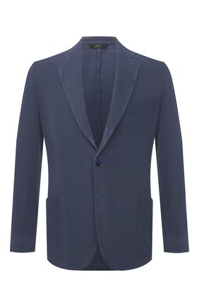 Мужской шелковый пиджак BRIONI темно-синего цвета по цене 265000 руб., арт. SGMR0L/P0T00/PLUME | Фото 1 Мужской шелковый пиджак BRIONI темно-синего цвета, арт. SGMR0L/P0T00/PLUME | Фото 1 (1-2-бортные: Однобортные; Пиджаки М: Приталенный; Стили: Кэжуэл; Случай: Повседневный; Материал внешний: Шелк; Длина (для топов): Стандартные; Рукава: Длинные; Региональные ограничения белый список (Axapta Mercury): RU)