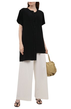 Женская рубашка YOHJI YAMAMOTO черного цвета по цене 51950 руб., арт. ND-B51-500 | Фото 2 Женская рубашка YOHJI YAMAMOTO черного цвета, арт. ND-B51-500 | Фото 2