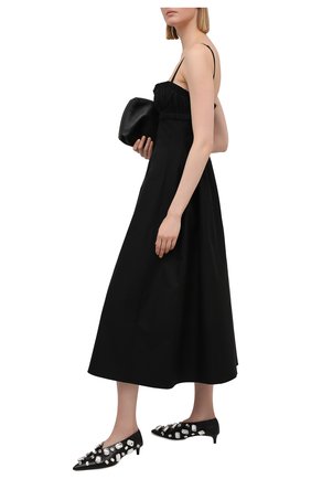 Женские кожаные туфли JIL SANDER черного цвета по цене 92550 руб., арт. JS36124A-13030 | Фото 2 Женские кожаные туфли JIL SANDER черного цвета, арт. JS36124A-13030 | Фото 2