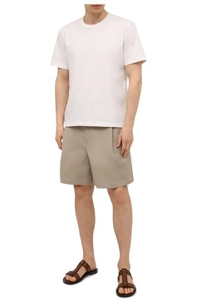 Мужские кожаные шлепанцы roman stud VALENTINO коричневого цвета по цене 62350 руб., арт. VY0S0E44/UBI | Фото 2 Мужские кожаные шлепанцы roman stud VALENTINO коричневого цвета, арт. VY0S0E44/UBI | Фото 2