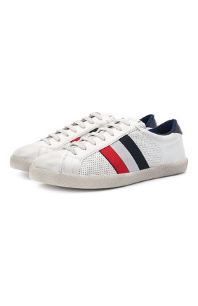Мужские кожаные кеды MONCLER белого цвета по цене 36000 руб., арт. G1-09A-4M713-00-02S7X | Фото 1 Мужские кожаные кеды MONCLER белого цвета, арт. G1-09A-4M713-00-02S7X | Фото 1