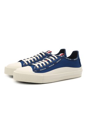 Мужские текстильные кеды MONCLER темно-синего цвета по цене 49950 руб., арт. G1-09A-4M738-40-02SS9 | Фото 1 Мужские текстильные кеды MONCLER темно-синего цвета, арт. G1-09A-4M738-40-02SS9 | Фото 1 (Материал внутренний: Текстиль, Натуральная кожа; Материал внешний: Текстиль; Подошва: Плоская; Материал утеплителя: Без утеплителя; Стили: Классический)