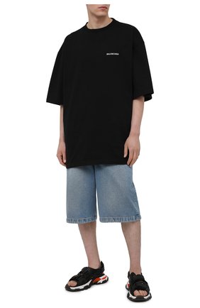 Мужские сандалии track BALENCIAGA черного цвета по цене 59950 руб., арт. 655954/W2CC3 | Фото 2 Мужские сандалии track BALENCIAGA черного цвета, арт. 655954/W2CC3 | Фото 2