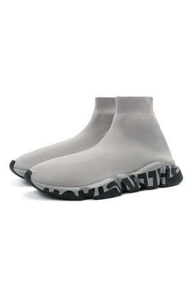 Мужские текстильные кроссовки speed BALENCIAGA серого цвета по цене 69600 руб., арт. 645334/W2DB7 | Фото 1 Мужские текстильные кроссовки speed BALENCIAGA серого цвета, арт. 645334/W2DB7 | Фото 1
