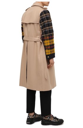 Мужские текстильные кроссовки BURBERRY бежевого цвета по цене 66700 руб., арт. 8039047 | Фото 2 Мужские текстильные кроссовки BURBERRY бежевого цвета, арт. 8039047 | Фото 2