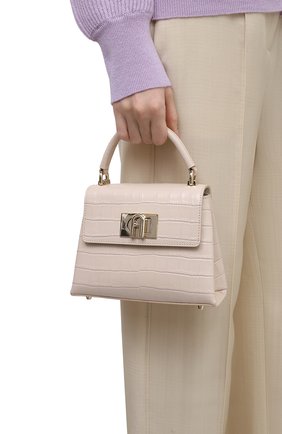 Женская сумка furla 1927 mini FURLA светло-бежевого цвета по цене 32800 руб., арт. WB00109/KO0000 | Фото 2 Женская сумка furla 1927 mini FURLA светло-бежевого цвета, арт. WB00109/KO0000 | Фото 2