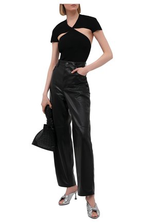 Женские кожаные мюли drapy BALENCIAGA серебряного цвета по цене 76050 руб., арт. 617574/WBAW0 | Фото 2 Женские кожаные мюли drapy BALENCIAGA серебряного цвета, арт. 617574/WBAW0 | Фото 2