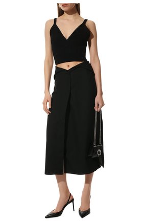 Женские кожаные туфли anja SAINT LAURENT черного цвета по цене 66700 руб., арт. 658145/2Y900 | Фото 2 Женские кожаные туфли anja SAINT LAURENT черного цвета, арт. 658145/2Y900 | Фото 2