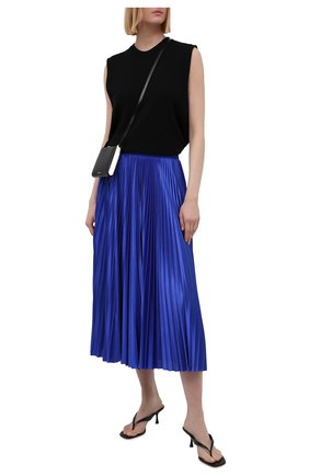 Женская плиссированная юбка BALENCIAGA синего цвета по цене 116500 руб., арт. 659068/TJV20 | Фото 2 Женская плиссированная юбка BALENCIAGA синего цвета, арт. 659068/TJV20 | Фото 2