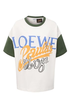 Женская хлопковая футболка loewe x paula's ibiza LOEWE белого цвета по цене 33800 руб., арт. S616Y22X16 | Фото 1 Женская хлопковая футболка loewe x paula's ibiza LOEWE белого цвета, арт. S616Y22X16 | Фото 1