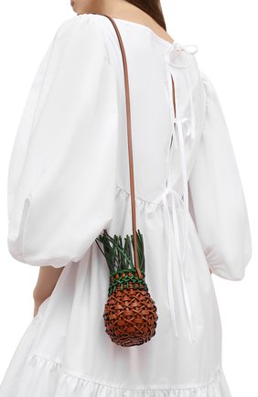 Женская сумка fruit mini loewe x paula's ibiza LOEWE коричневого цвета, арт. C879B35X01 | Фото 2 (Материал: Натуральная кожа; Ремень/цепочка: На ремешке; Размер: mini; Сумки-технические: Сумки через плечо)