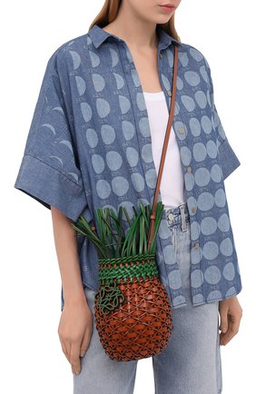 Женская сумка fruit loewe x paula's ibiza LOEWE коричневого цвета по цене 144000 руб., арт. A879P62X01 | Фото 2 Женская сумка fruit loewe x paula's ibiza LOEWE коричневого цвета, арт. A879P62X01 | Фото 2