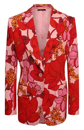 Женский жакет из вискозы TOM FORD красного цвета по цене 417500 руб., арт. GI2811-FAP137 | Фото 1 Женский жакет из вискозы TOM FORD красного цвета, арт. GI2811-FAP137 | Фото 1