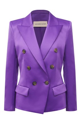 Женский двубортный жакет ALEXANDRE VAUTHIER фиолетового цвета по цене 195500 руб., арт. 212JA802BIS 1458-212 | Фото 1 Женский двубортный жакет ALEXANDRE VAUTHIER фиолетового цвета, арт. 212JA802BIS 1458-212 | Фото 1