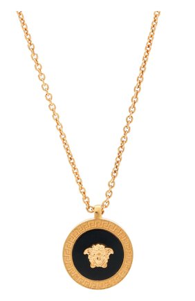 Женская кулон на цепочке medusa VERSACE золотого цвета по цене 29750 руб., арт. DG17255/DJMR | Фото 2 Женская кулон на цепочке medusa VERSACE золотого цвета, арт. DG17255/DJMR | Фото 2 (Материал: Металл)