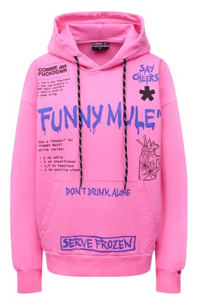 Женский хлопковое худи COMME DES FUCKDOWN фуксия цвета по цене 13150 руб., арт. CDFD1505 | Фото 1 Женский хлопковое худи COMME DES FUCKDOWN фуксия цвета, арт. CDFD1505 | Фото 1