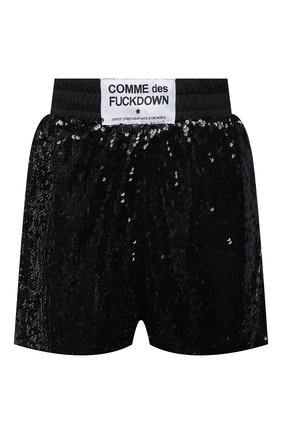 Женские шорты с пайетками COMME DES FUCKDOWN черного цвета по цене 7260 руб., арт. CDFD1495 | Фото 1 Женские шорты с пайетками COMME DES FUCKDOWN черного цвета, арт. CDFD1495 | Фото 1