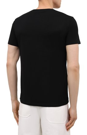 Мужская хлопковая футболка ALEXANDER MCQUEEN черного цвета, арт. 649876/QRZ56 | Фото 4 (Рукава: Короткие; Длина (для топов): Стандартные; Принт: С принтом; Материал внешний: Хлопок; Стили: Кэжуэл)