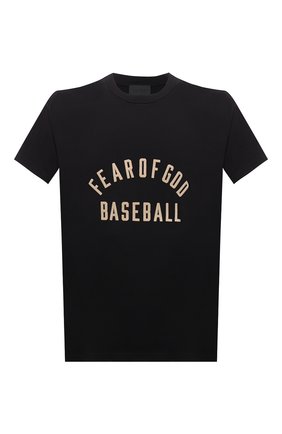 Мужская хлопковая футболка FEAR OF GOD черного цвета по цене 26850 руб., арт. FG50-063CTJ | Фото 1 Мужская хлопковая футболка FEAR OF GOD черного цвета, арт. FG50-063CTJ | Фото 1