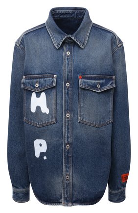 Женская джинсовая рубашка HERON PRESTON синего цвета по цене 42750 руб., арт. HWYD001R21DEN0014001 | Фото 1 Женская джинсовая рубашка HERON PRESTON синего цвета, арт. HWYD001R21DEN0014001 | Фото 1