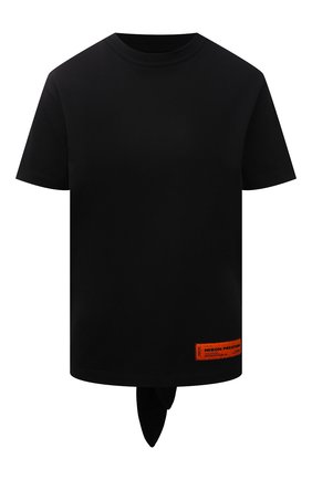 Женская хлопковая футболка HERON PRESTON черного цвета по цене 18400 руб., арт. HWAA026R21JER0011001 | Фото 1 Женская хлопковая футболка HERON PRESTON черного цвета, арт. HWAA026R21JER0011001 | Фото 1