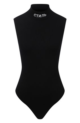 Женское боди из вискозы HERON PRESTON черного цвета по цене 48150 руб., арт. HWHA003R21KNI0011000 | Фото 1 Женское боди из вискозы HERON PRESTON черного цвета, арт. HWHA003R21KNI0011000 | Фото 1