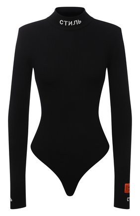 Женское боди из вискозы HERON PRESTON черного цвета по цене 53800 руб., арт. HWHA004R21KNI0011000 | Фото 1 Женское боди из вискозы HERON PRESTON черного цвета, арт. HWHA004R21KNI0011000 | Фото 1