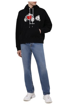 Мужской хлопковое худи PALM ANGELS черного цвета по цене 65150 руб., арт. PMBB058S21FLE0101001 | Фото 2 Мужской хлопковое худи PALM ANGELS черного цвета, арт. PMBB058S21FLE0101001 | Фото 2