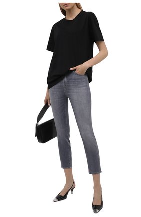 Женские джинсы 7 FOR ALL MANKIND серого цвета по цене 26250 руб., арт. JSQAR880RE | Фото 2 Женские джинсы 7 FOR ALL MANKIND серого цвета, арт. JSQAR880RE | Фото 2