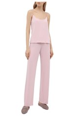 Женские брюки LA PERLA розового цвета, арт. 0043830/G249 | Фото 2 (Женское Кросс-КТ: Брюки-белье; Материал внешний: Синтетический материал)