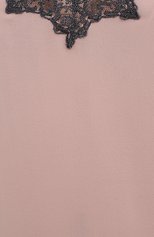 Женская шелковая сорочка LA PERLA розового цвета, арт. 0051790 | Фото 5 (Материал внешний: Шелк; Длина Ж (юбки, платья, шорты): Мини; Рукава: На бретелях)