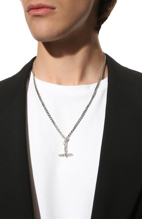 Мужского серебряная цепь с кулоном BOTTEGA VENETA серебряного цвета по цене 0 руб., арт. 649353/V5070 | Фото 2 Мужского серебряная цепь с кулоном BOTTEGA VENETA серебряного цвета, арт. 649353/V5070 | Фото 2 (Материал: Серебро; Региональные ограничения белый список (Axapta Mercury): RU)