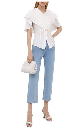 Женская шелковая блузка loewe x paula's ibiza LOEWE белого цвета по цене 78400 руб., арт. S616Y06X02 | Фото 2 Женская шелковая блузка loewe x paula's ibiza LOEWE белого цвета, арт. S616Y06X02 | Фото 2
