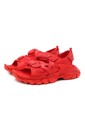 Женские текстильные сандалии track BALENCIAGA красного цвета по цене 67450 руб., арт. 617543/W2CC1 | Фото 1 Женские текстильные сандалии track BALENCIAGA красного цвета, арт. 617543/W2CC1 | Фото 1