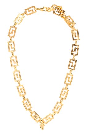 Женское колье VERSACE золотого цвета по цене 45700 руб., арт. DG17593/DJMT | Фото 1 Женское колье VERSACE золотого цвета, арт. DG17593/DJMT | Фото 1