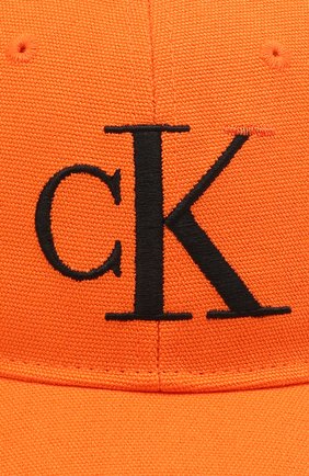 Женская хлопковая бейсболка HERON PRESTON FOR CALVIN KLEIN оранжевого цвета, арт. K50K508122 | Фото 3 (Материал: Текстиль, Хлопок)