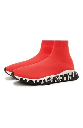 Мужские текстильные кроссовки speed BALENCIAGA красного цвета по цене 89500 руб., арт. 645334/W2DB7 | Фото 1 Мужские текстильные кроссовки speed BALENCIAGA красного цвета, арт. 645334/W2DB7 | Фото 1 (Стили: Гранж; Материал внешний: Текстиль; Подошва: Массивная; Материал внутренний: Текстиль; Материал утеплителя: Без утеплителя; Длина стельки: 29,4)