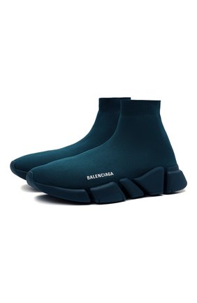 Мужские текстильные кроссовки speed 2.0 BALENCIAGA темно-бирюзового цвета по цене 78950 руб., арт. 617239/W2DB1 | Фото 1 Мужские текстильные кроссовки speed 2.0 BALENCIAGA темно-бирюзового цвета, арт. 617239/W2DB1 | Фото 1