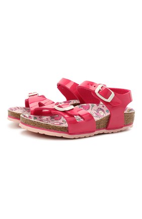 Детские босоножки BIRKENSTOCK розового цвета по цене 5830 руб., арт. 1018829 | Фото 1 Детские босоножки BIRKENSTOCK розового цвета, арт. 1018829 | Фото 1 (Материал внешний: Экокожа)