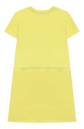 Детское хлопковое платье MARC JACOBS (THE) желтого цвета по цене 9220 руб., арт. W12359 | Фото 2 Детское хлопковое платье MARC JACOBS (THE) желтого цвета, арт. W12359 | Фото 2 (Материал внешний: Хлопок; Рукава: Короткие; Девочки Кросс-КТ: Платье-одежда; Случай: Повседневный; Ростовка одежда: 9 лет | 134 см, 12 лет | 152 см, 18 мес | 86 см, 24 мес | 92 см, 3 года | 98 см, 4 года | 104 см, 5 лет | 110 см, 7 лет | 122 см)
