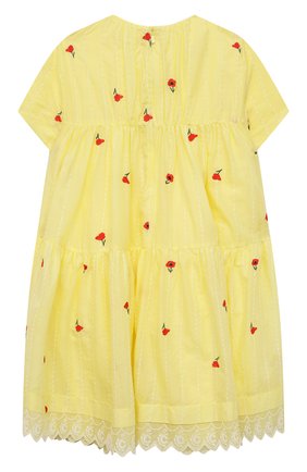 Детское хлопковое платье CHLOÉ желтого цвета по цене 30900 руб., арт. C12825 | Фото 2 Детское хлопковое платье CHLOÉ желтого цвета, арт. C12825 | Фото 2 (Материал внешний: Хлопок; Рукава: Короткие; Девочки Кросс-КТ: Платье-одежда; Случай: Повседневный; Региональные ограничения белый список (Axapta Mercury): RU; Ростовка одежда: 9 лет | 134 см, 12 лет | 152 см, 2 года | 92 см, 24 мес | 92 см, 4 года | 104 см, 5 лет | 110 см, 8 лет | 128 см)