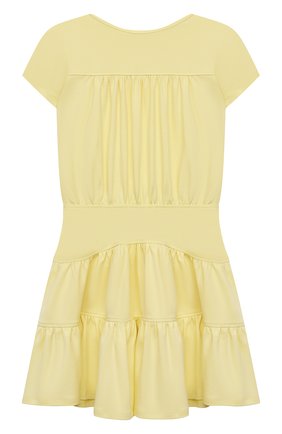 Детское хлопковое платье CHLOÉ желтого цвета по цене 10500 руб., арт. C12813 | Фото 2 Детское хлопковое платье CHLOÉ желтого цвета, арт. C12813 | Фото 2 (Рукава: Короткие; Материал внешний: Хлопок; Девочки Кросс-КТ: Платье-одежда; Случай: Повседневный; Ростовка одежда: 10 - 11 лет | 140 - 146см, 12 лет | 152 см, 2 года | 92 см, 24 мес | 92 см, 4 года | 104 см, 5 лет | 110 см, 6 лет | 116 см, 7 лет | 122 см)