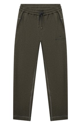 Детские хлопковые брюки BRUNELLO CUCINELLI хаки цвета по цене 29550 руб., арт. BD847E313C | Фото 1 Детские хлопковые брюки BRUNELLO CUCINELLI хаки цвета, арт. BD847E313C | Фото 1