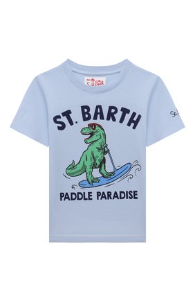 Детская хлопковая футболка MC2 SAINT BARTH голубого цвета по цене 4965 руб., арт. STBK TSHIRT B0Y/TSH0001/PADI3L | Фото 1 Детская хлопковая футболка MC2 SAINT BARTH голубого цвета, арт. STBK TSHIRT B0Y/TSH0001/PADI3L | Фото 1