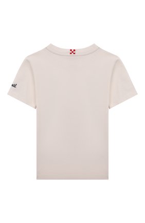 Детская хлопковая футболка MC2 SAINT BARTH бежевого цвета по цене 4965 руб., арт. STBK TSHIRT B0Y/TSH0001/MIST11 | Фото 2 Детская хлопковая футболка MC2 SAINT BARTH бежевого цвета, арт. STBK TSHIRT B0Y/TSH0001/MIST11 | Фото 2