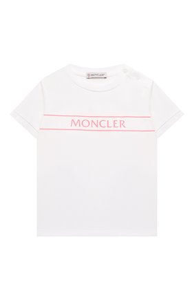 Детский комплект из футболки и брюк MONCLER белого цвета по цене 16050 руб., арт. G1-951-8M762-10-8790N | Фото 2 Детский комплект из футболки и брюк MONCLER белого цвета, арт. G1-951-8M762-10-8790N | Фото 2
