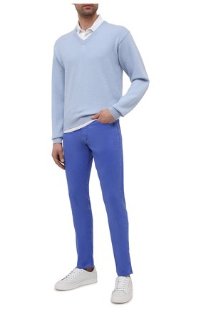 Мужские брюки изо льна и хлопка RALPH LAUREN синего цвета по цене 49050 руб., арт. 790798751 | Фото 2 Мужские брюки изо льна и хлопка RALPH LAUREN синего цвета, арт. 790798751 | Фото 2
